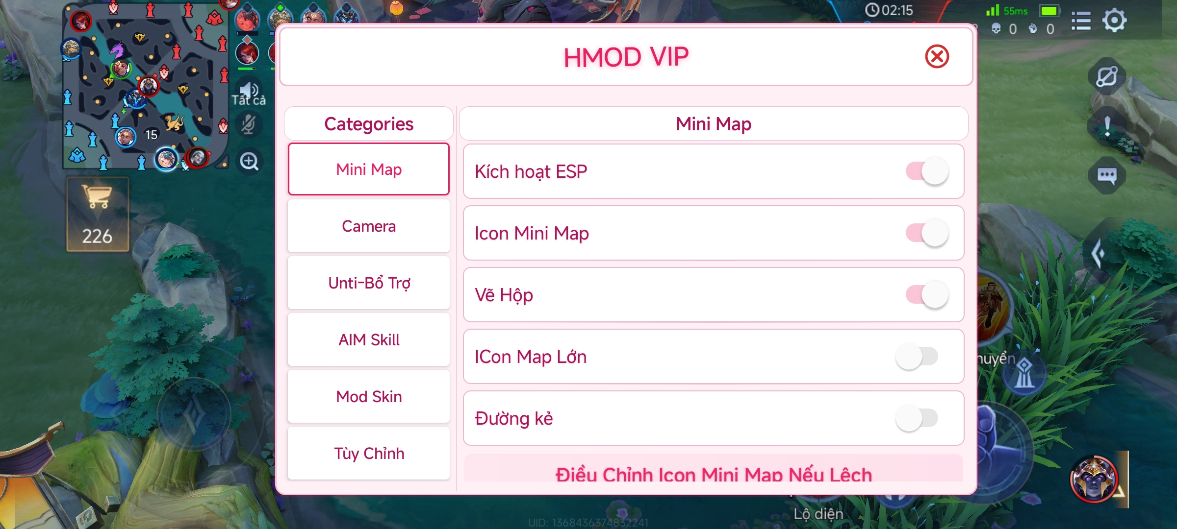 Mod ESP Liên Quân Chống Tố Cáo